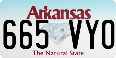 AR license plate 665VYO