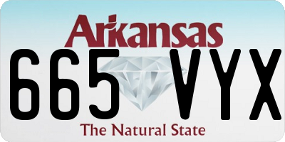 AR license plate 665VYX