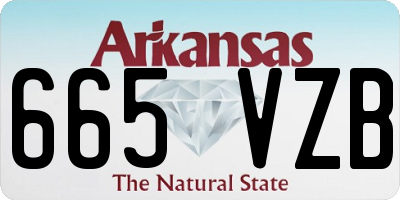 AR license plate 665VZB