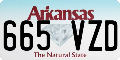 AR license plate 665VZD