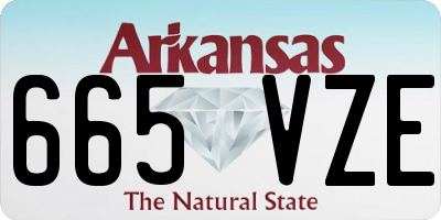 AR license plate 665VZE