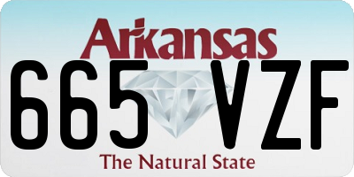 AR license plate 665VZF