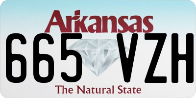 AR license plate 665VZH