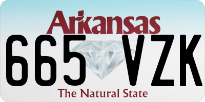 AR license plate 665VZK