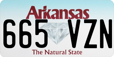 AR license plate 665VZN