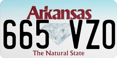 AR license plate 665VZO