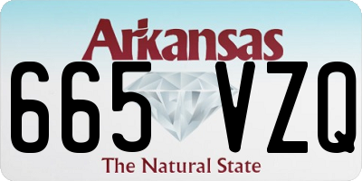 AR license plate 665VZQ
