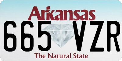 AR license plate 665VZR