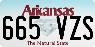 AR license plate 665VZS