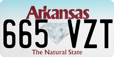 AR license plate 665VZT