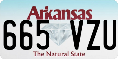 AR license plate 665VZU