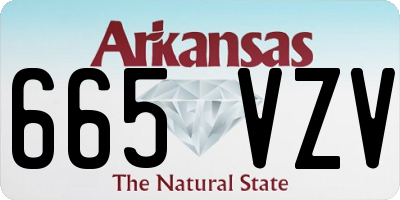 AR license plate 665VZV