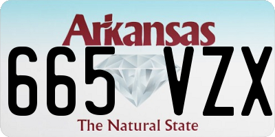AR license plate 665VZX