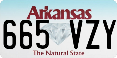 AR license plate 665VZY