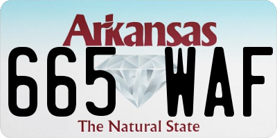AR license plate 665WAF