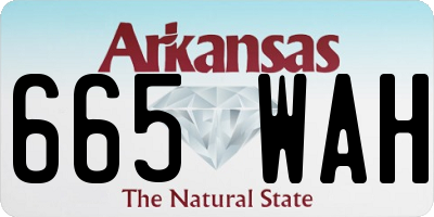 AR license plate 665WAH