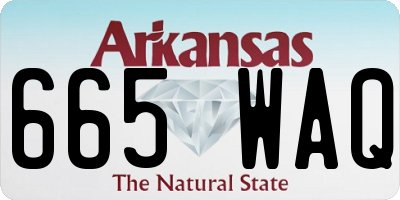 AR license plate 665WAQ