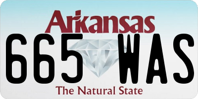 AR license plate 665WAS
