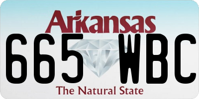 AR license plate 665WBC