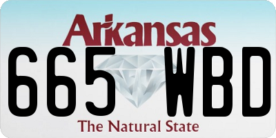 AR license plate 665WBD