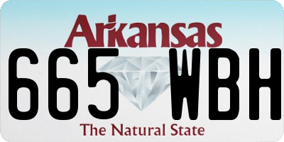 AR license plate 665WBH