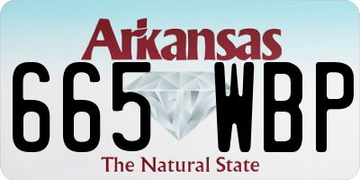 AR license plate 665WBP