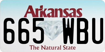 AR license plate 665WBU