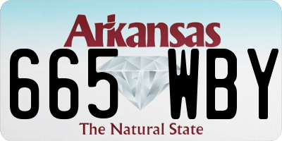 AR license plate 665WBY