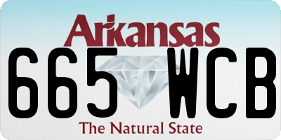 AR license plate 665WCB