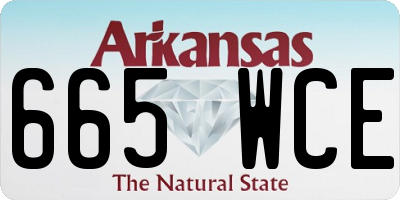 AR license plate 665WCE