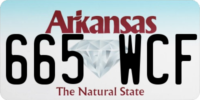 AR license plate 665WCF