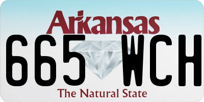 AR license plate 665WCH