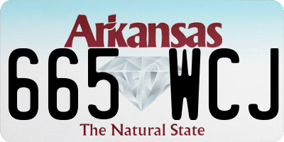 AR license plate 665WCJ