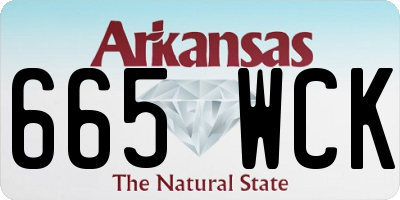 AR license plate 665WCK