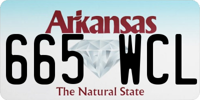 AR license plate 665WCL