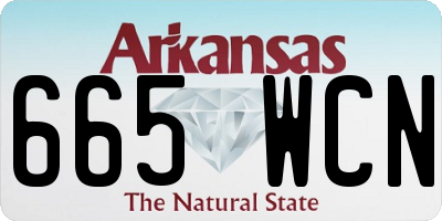 AR license plate 665WCN