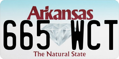 AR license plate 665WCT