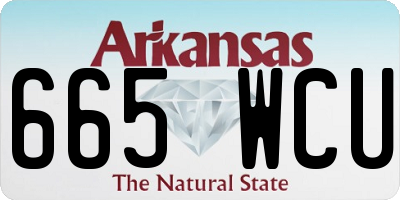 AR license plate 665WCU