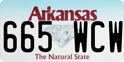 AR license plate 665WCW