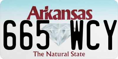 AR license plate 665WCY
