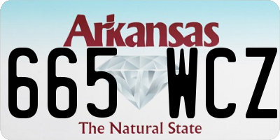 AR license plate 665WCZ