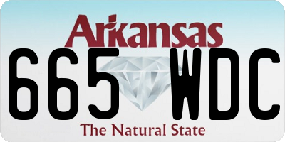 AR license plate 665WDC