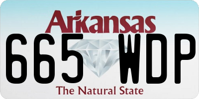 AR license plate 665WDP