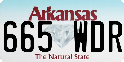 AR license plate 665WDR