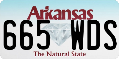 AR license plate 665WDS