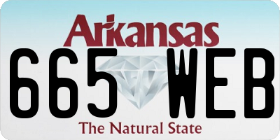 AR license plate 665WEB