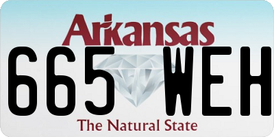 AR license plate 665WEH