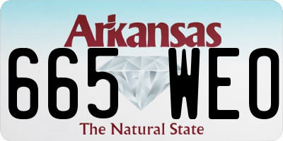 AR license plate 665WEO