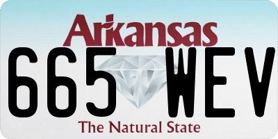 AR license plate 665WEV