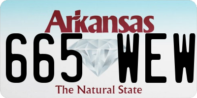 AR license plate 665WEW